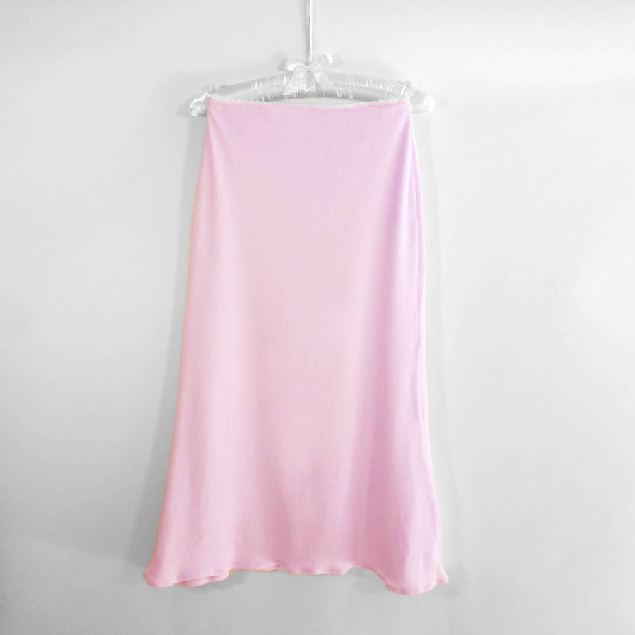 MARINA Midi Skirt : Baby Pink Terry