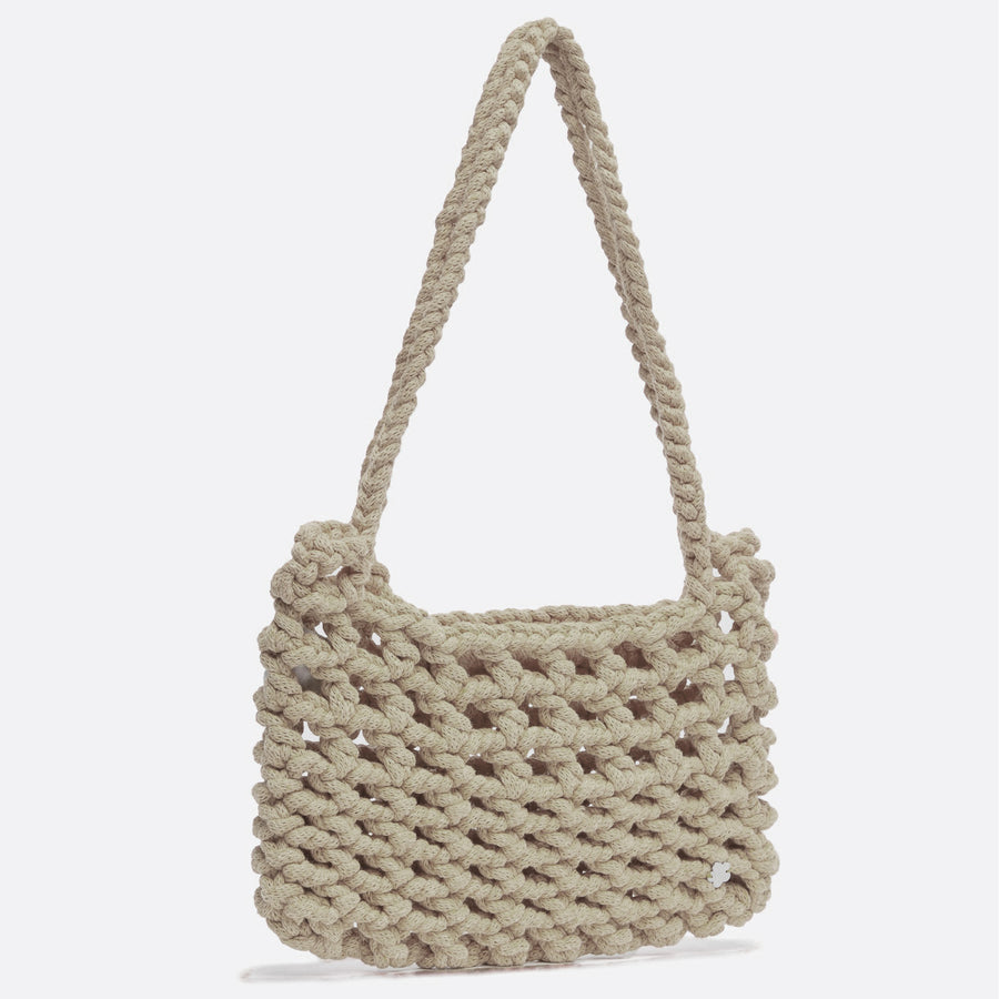 MILEY Crochet Handbag : Capuccino