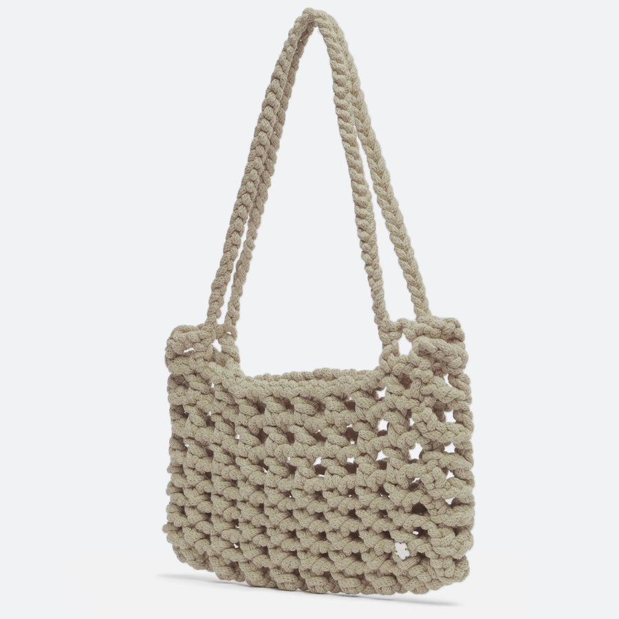 MILEY Crochet Handbag : Capuccino