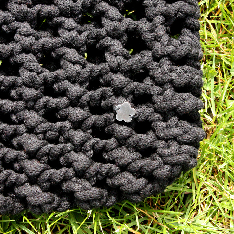MILEY Crochet Handbag : Black